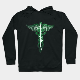 Caduceus Green Shadow Silhouette Anime Style Collection No. 200 Hoodie